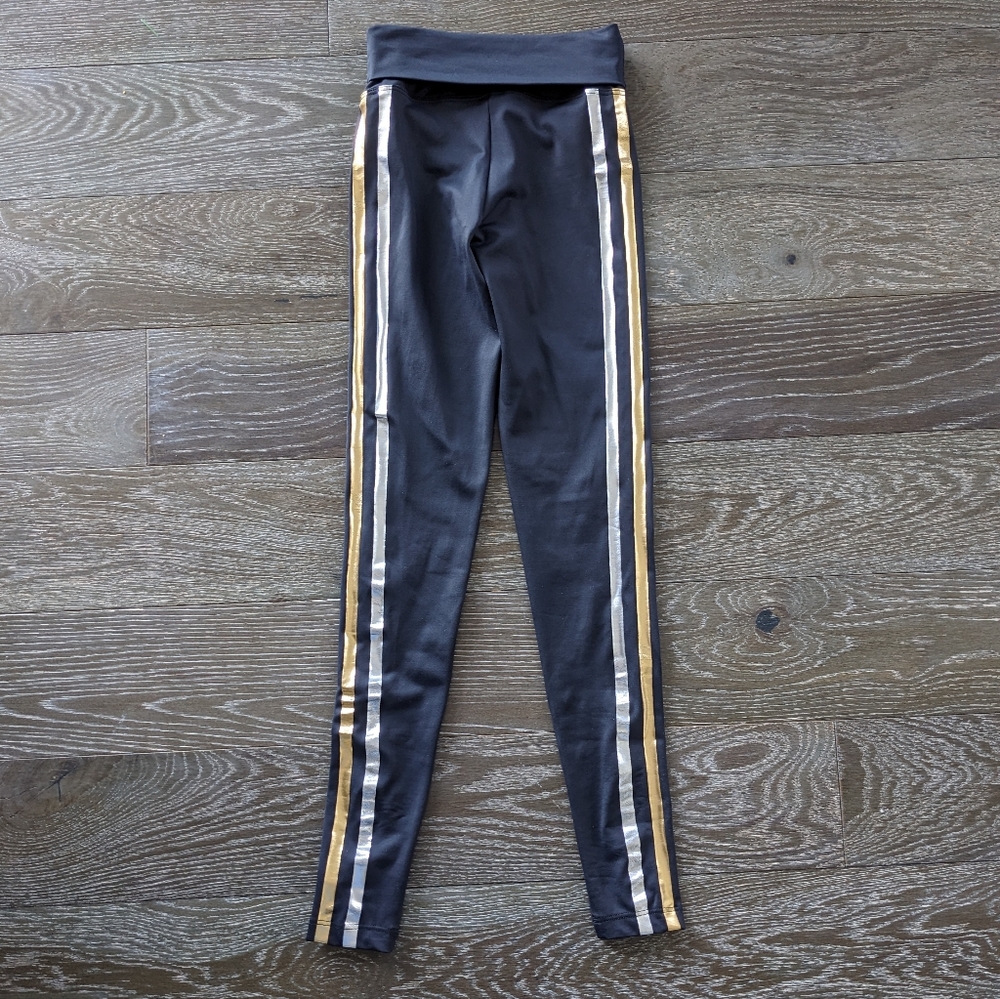 Beach Riot Jade Gold Stripe Leggings Size XS - Picture 7 of 10